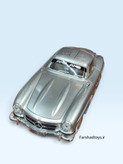 نمای جلو ماکت مرسدس بنز 300 SL Gullwing نقرهای مقیاس 1:18 فرشاد تویز