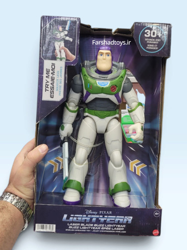 فیگور Buzz Lightyear دیزنی پیکسار با شمشیر لیزری و بیش از 30 صدا و عبارت در فرشاد تویز
