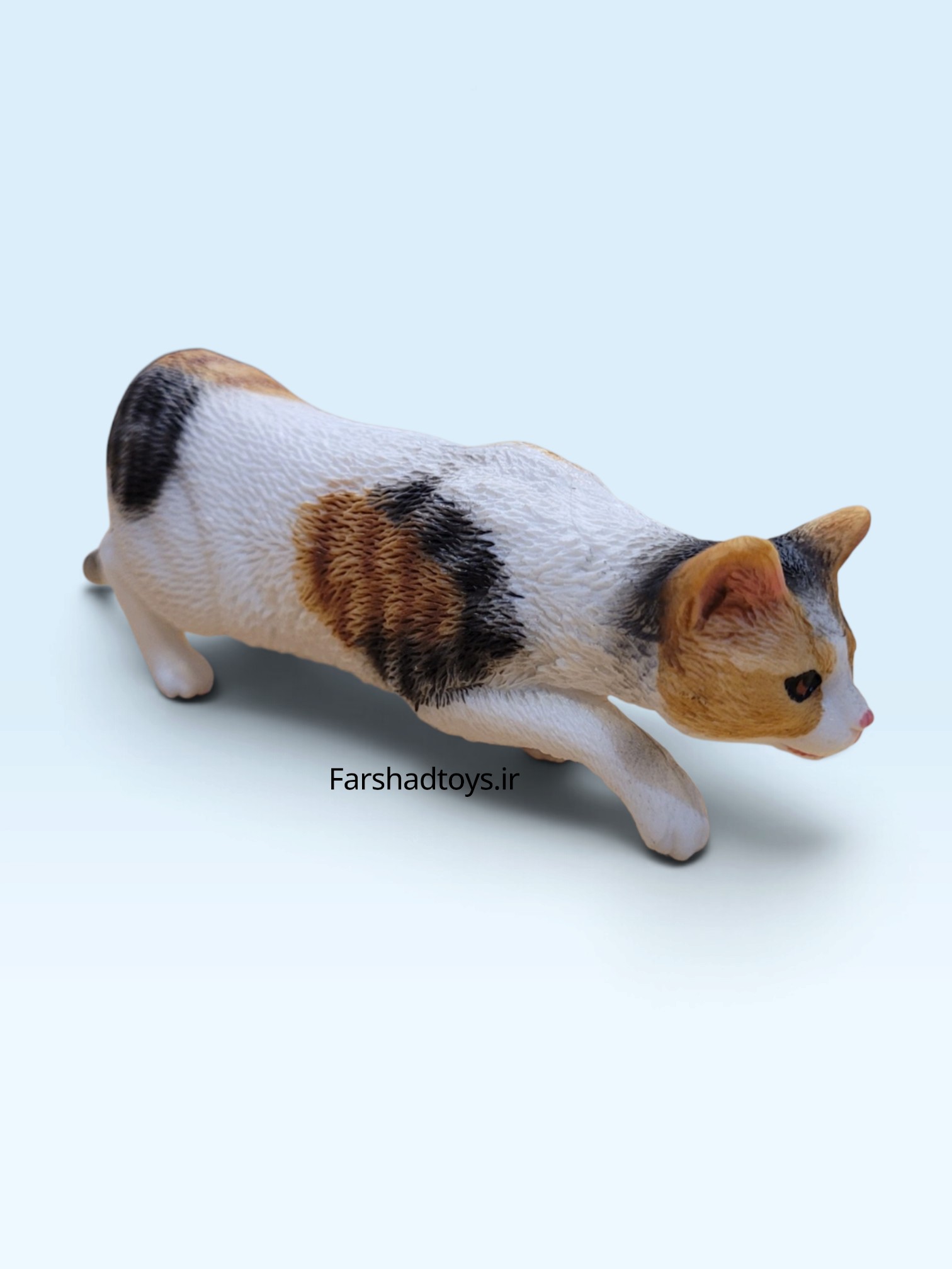 فیگور گربه کالیکو سه‌رنگ Paradise Animal کد PL127-2931