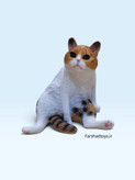 فیگور گربه نشسته کالیکو Paradise Animal کد PL127-3863