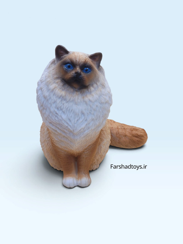 فیگور گربه رگدال نشسته کرمقهوهای Paradise Animal کد PL127-2336
