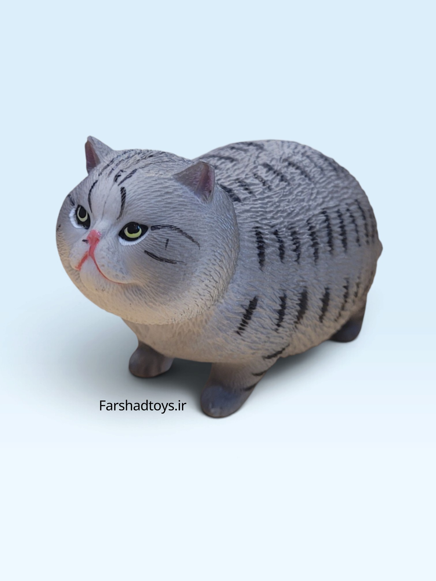 فیگور گربه تپل موکوتاه خاکستری Animal Paradise کد PL127-3246
