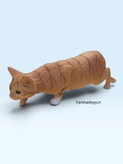 فیگور گربه نارنجی راهراه در حال کمین Paradise Animal کد PL127-3137