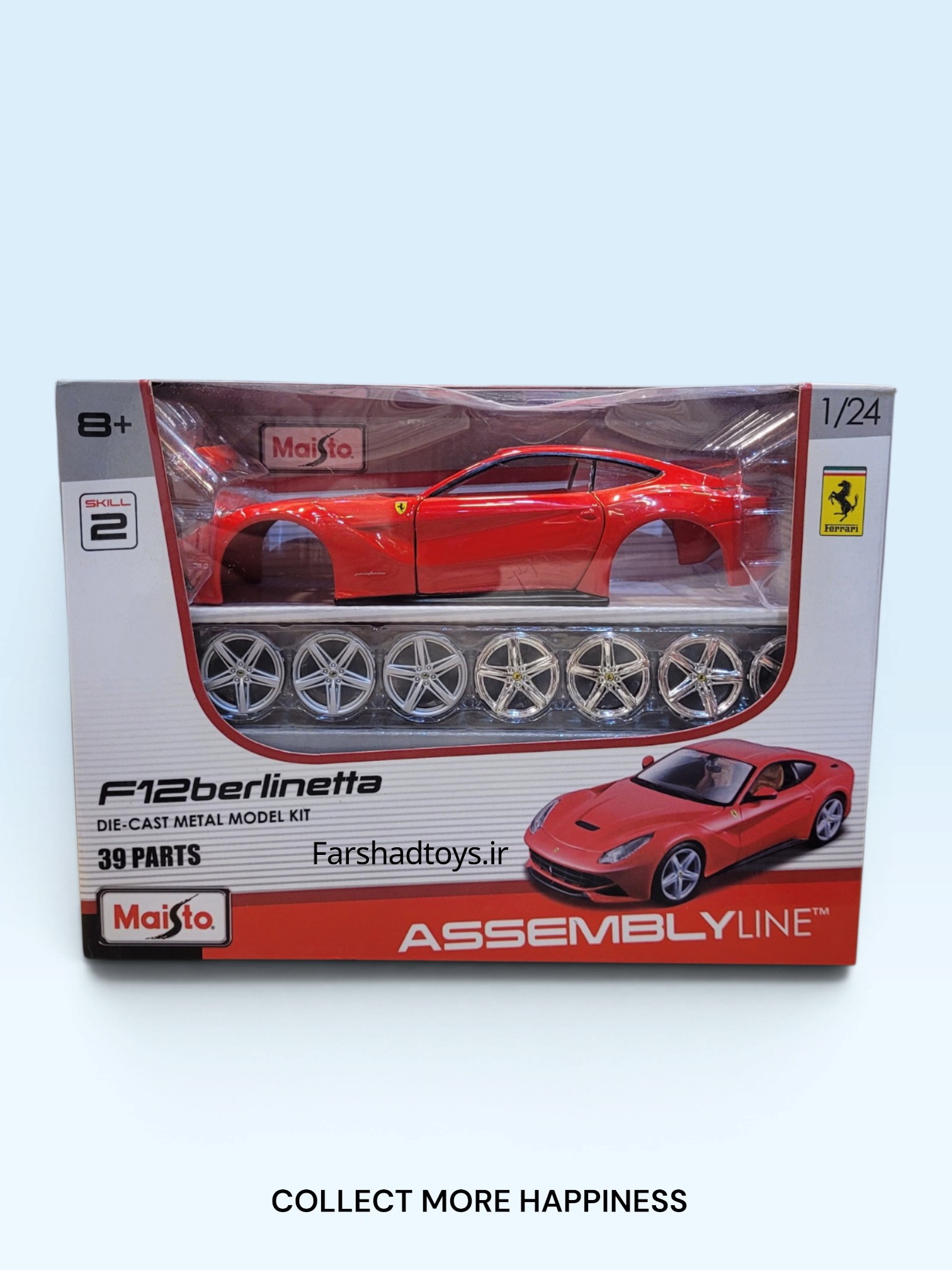 کیت ساخت ماکت فراری F12berlinetta مایستو 1:24 فرشاد تویز