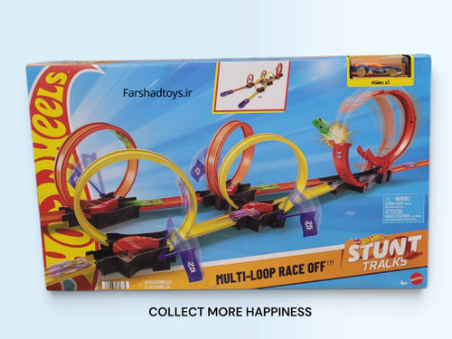 پیست هات ویلز Multi-Loop Race Off مدل HDR83 با ماشین