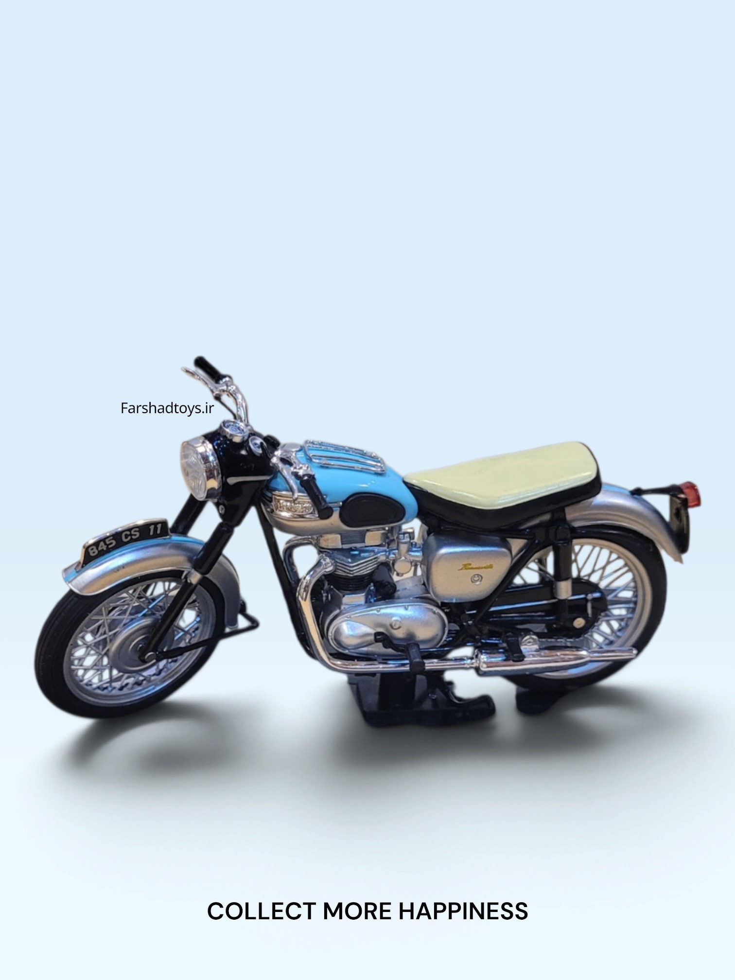 نمای جانبی ماکت موتور Triumph Bonneville 1959 نورِو 1:18