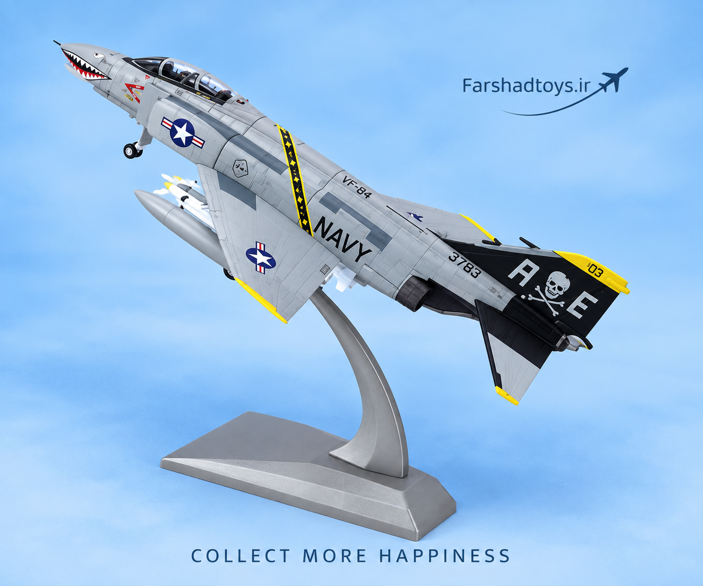 ماکت فلزی F-4J Phantom II جولی راجرز مقیاس 1:100