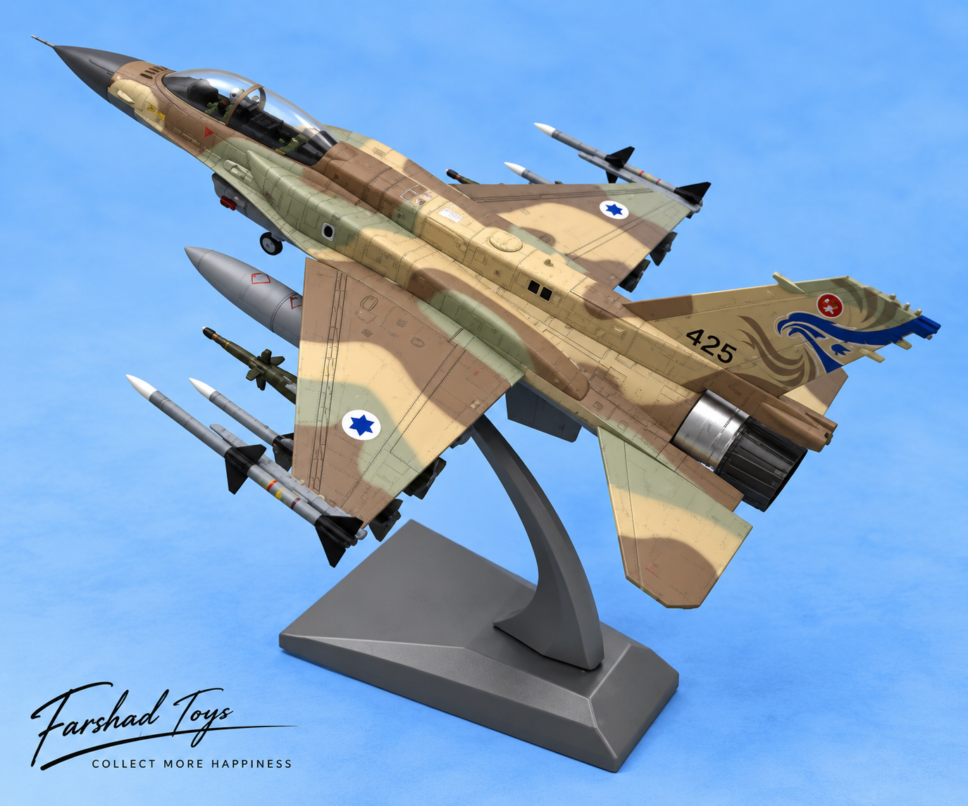 ماکت فلزی F-16I Sufa شماره 425 نیروی هوایی اسرائیل فرشاد تویز
