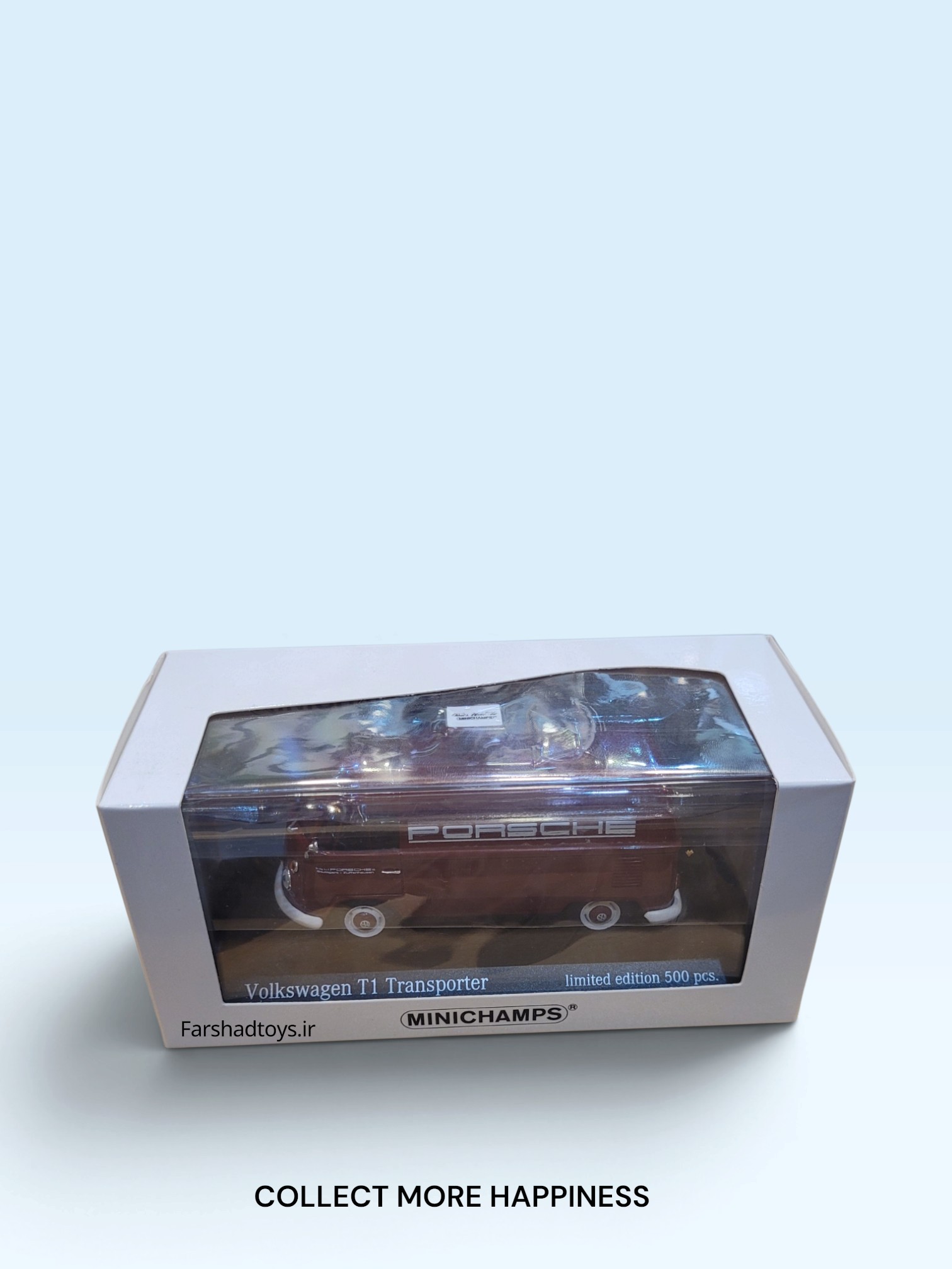 جعبه ماکت مینی چمپس Volkswagen T1 Porsche مقیاس 1:43