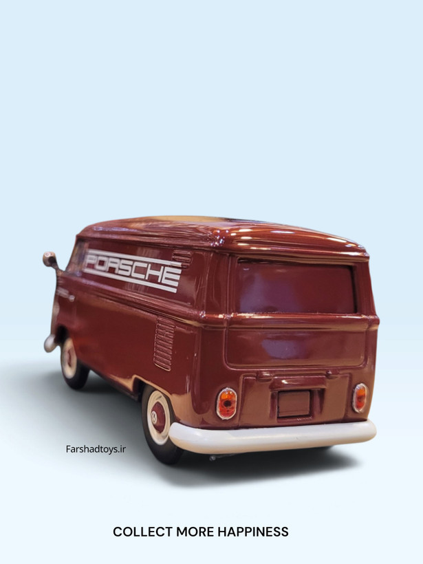 نمای عقب ماکت Volkswagen T1 Porsche مینی چمپس 1:43