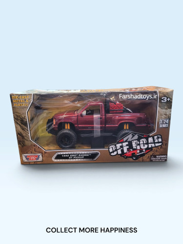 ماکت GMC Sierra GT 1992 آفرود موتورمکس مقیاس 1:24