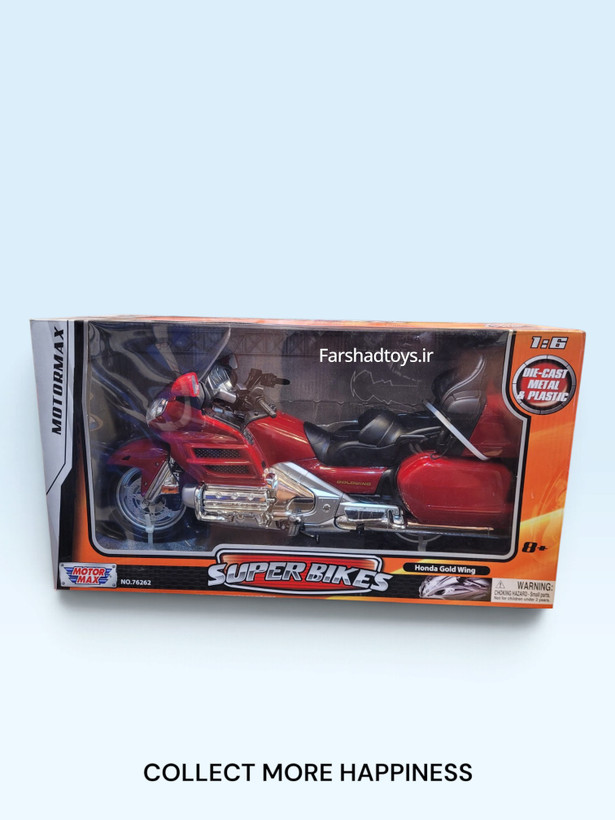 ماکت هوندا Gold Wing GL1800 موتور مکس مقیاس 1:6 داخل جعبه اصلی