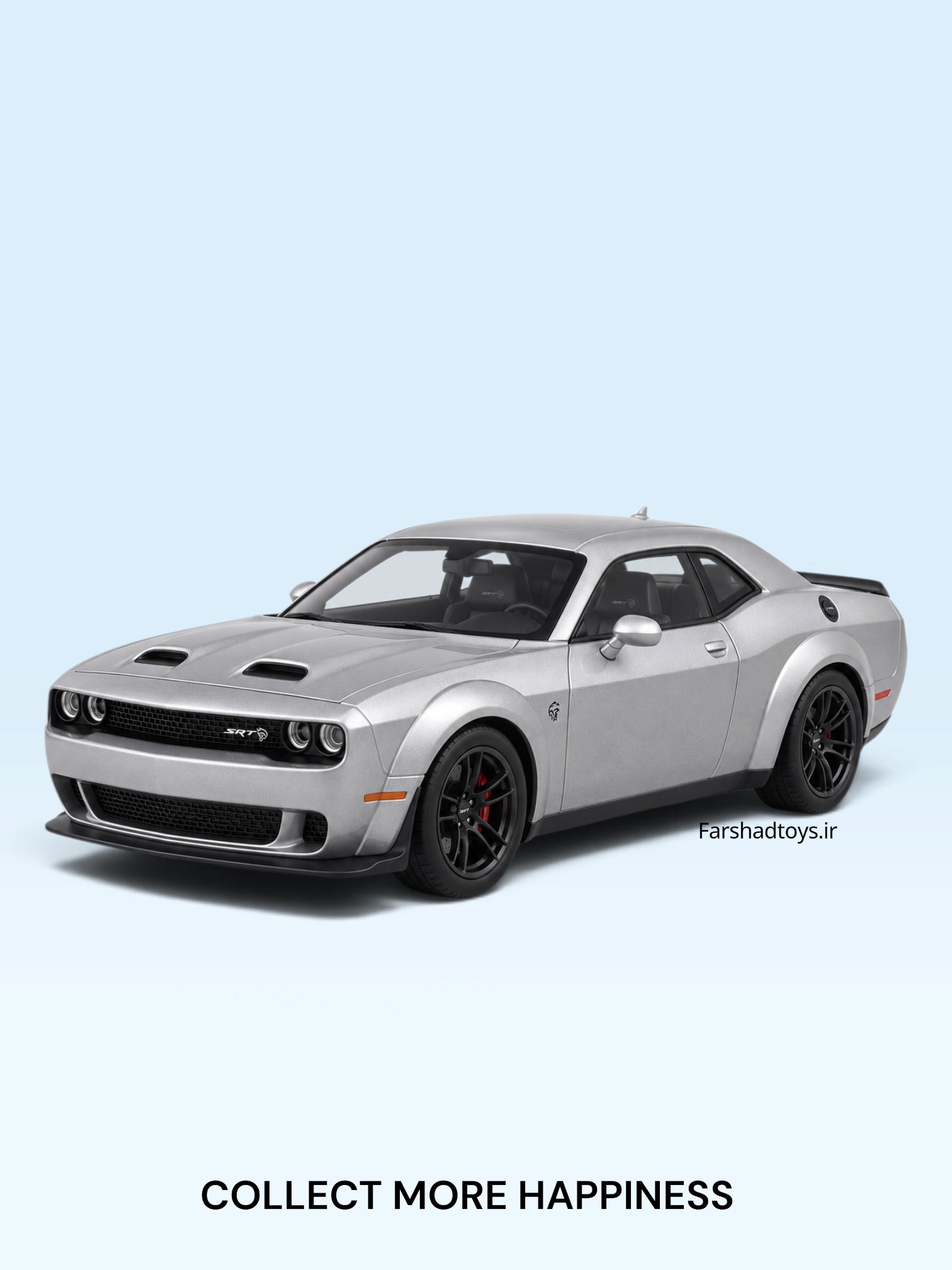 ماکت دوج چلنجر SRT Hellcat Redeye Widebody نقره‌ای سولیدو مقیاس 1:18 در فرشاد تویز