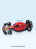 نمای بالای ماکت Ferrari F1-75 کارلوس ساینز شماره 55 برند Bburago مقیاس 1:43