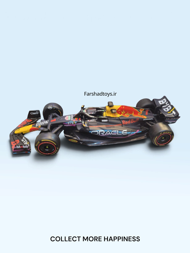 ماکت Red Bull RB19 مکس ورشتپن میامی 2023 با لیوری ویژه Bburago مقیاس 1:43